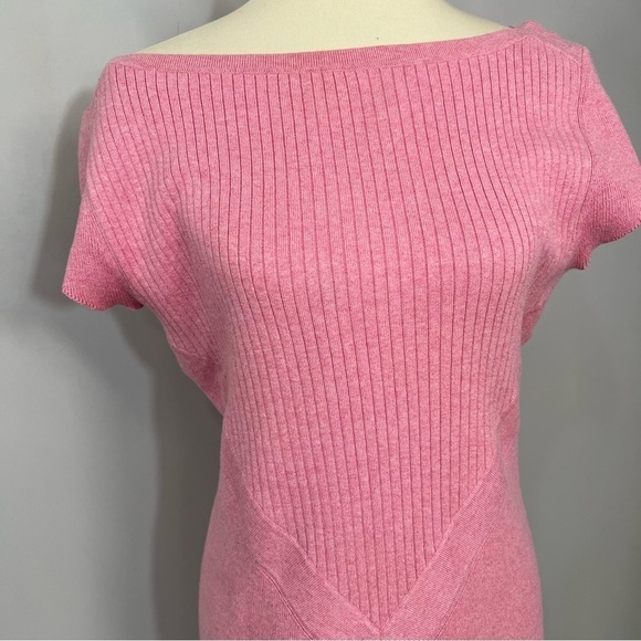 Victor Glemaud Pink Mini Dress Cashmere Sweater Knit Bodycon Barbie - Picture 12 of 13